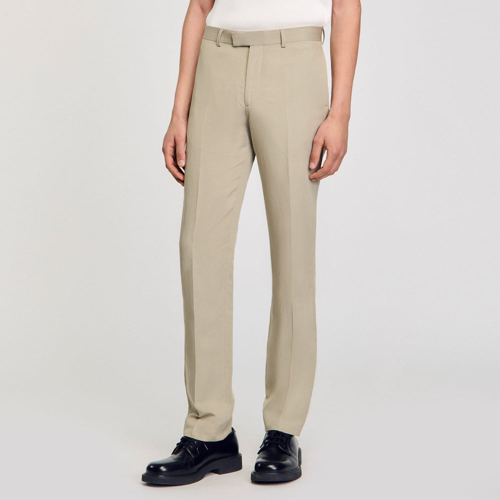 Suit trousers Light Kaki. Sandro Men