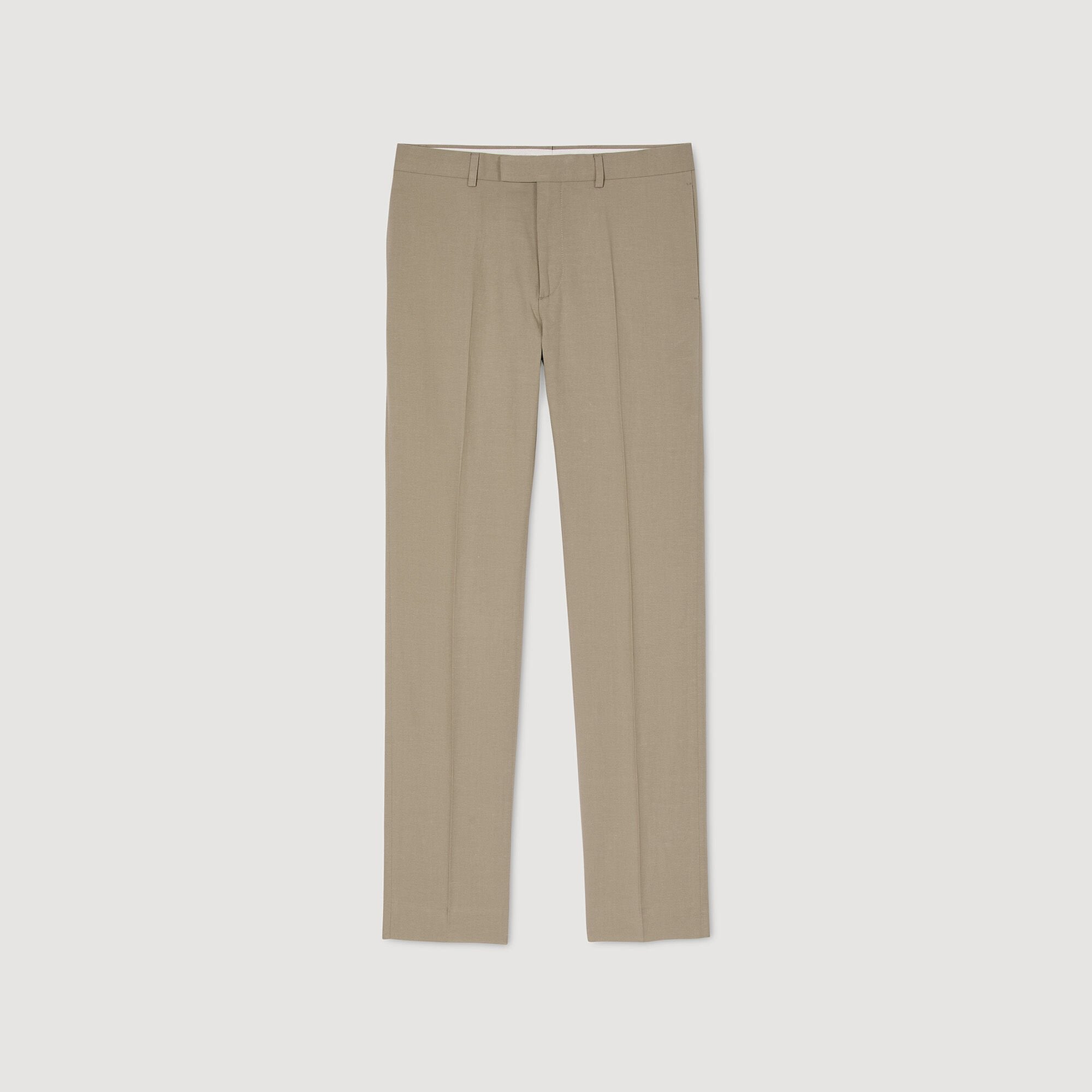 Suit trousers Light Kaki. Sandro Men