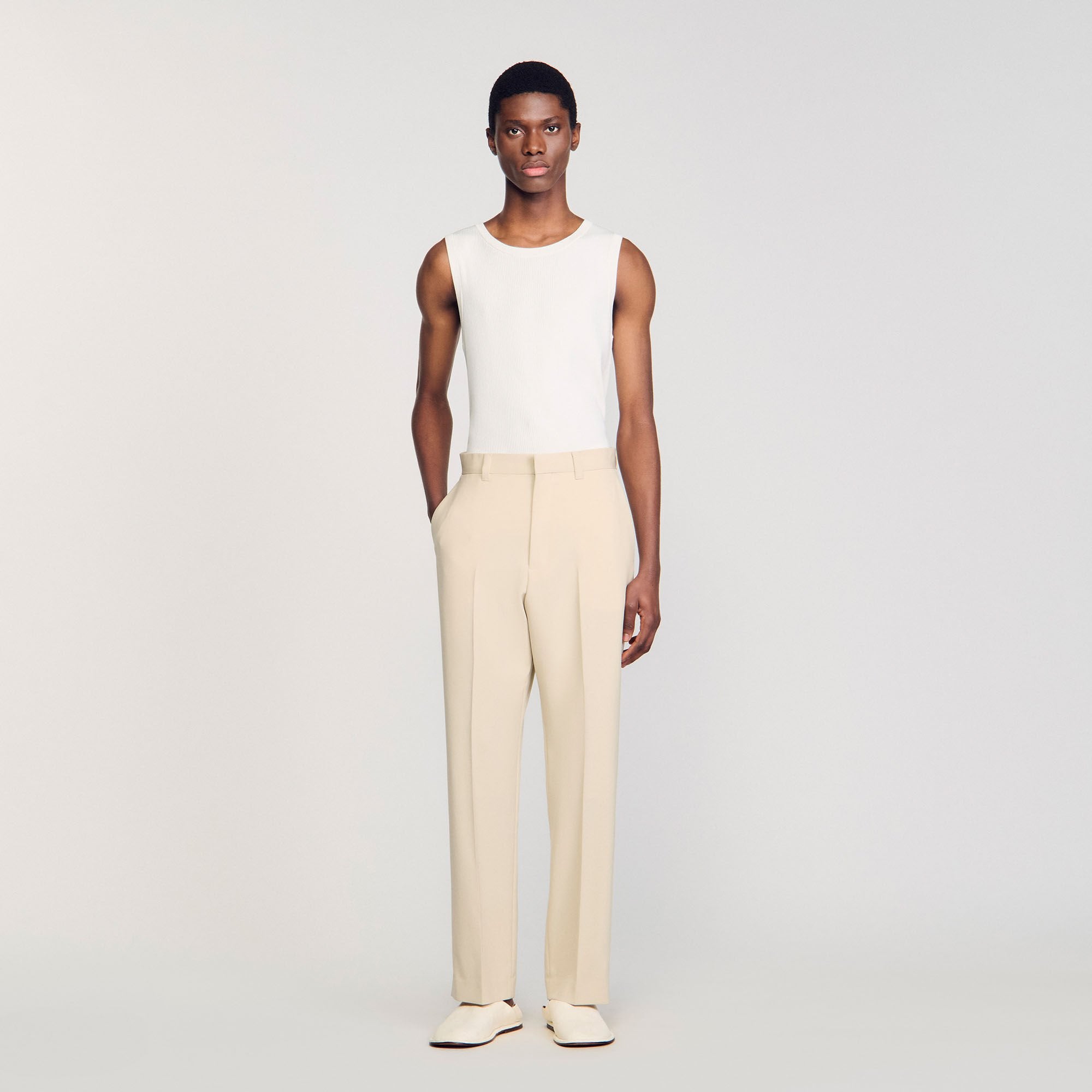 Wool suit trousers Oats Sandro Men