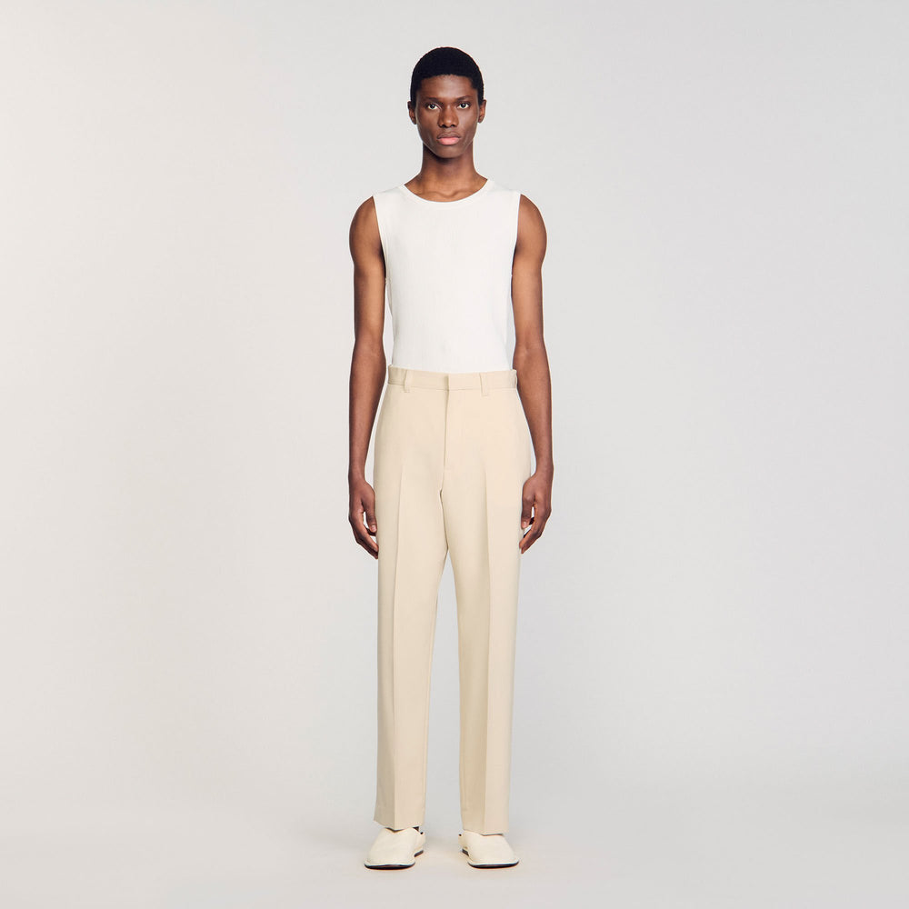 Wool suit trousers Oats Sandro Men