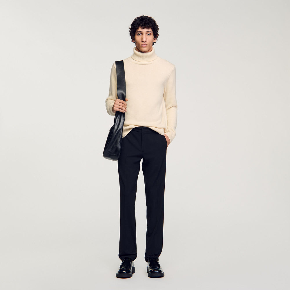 Straight-leg trousers Black Sandro Men