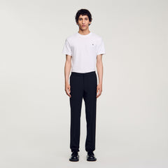 Straight-leg trousers Black Sandro Men