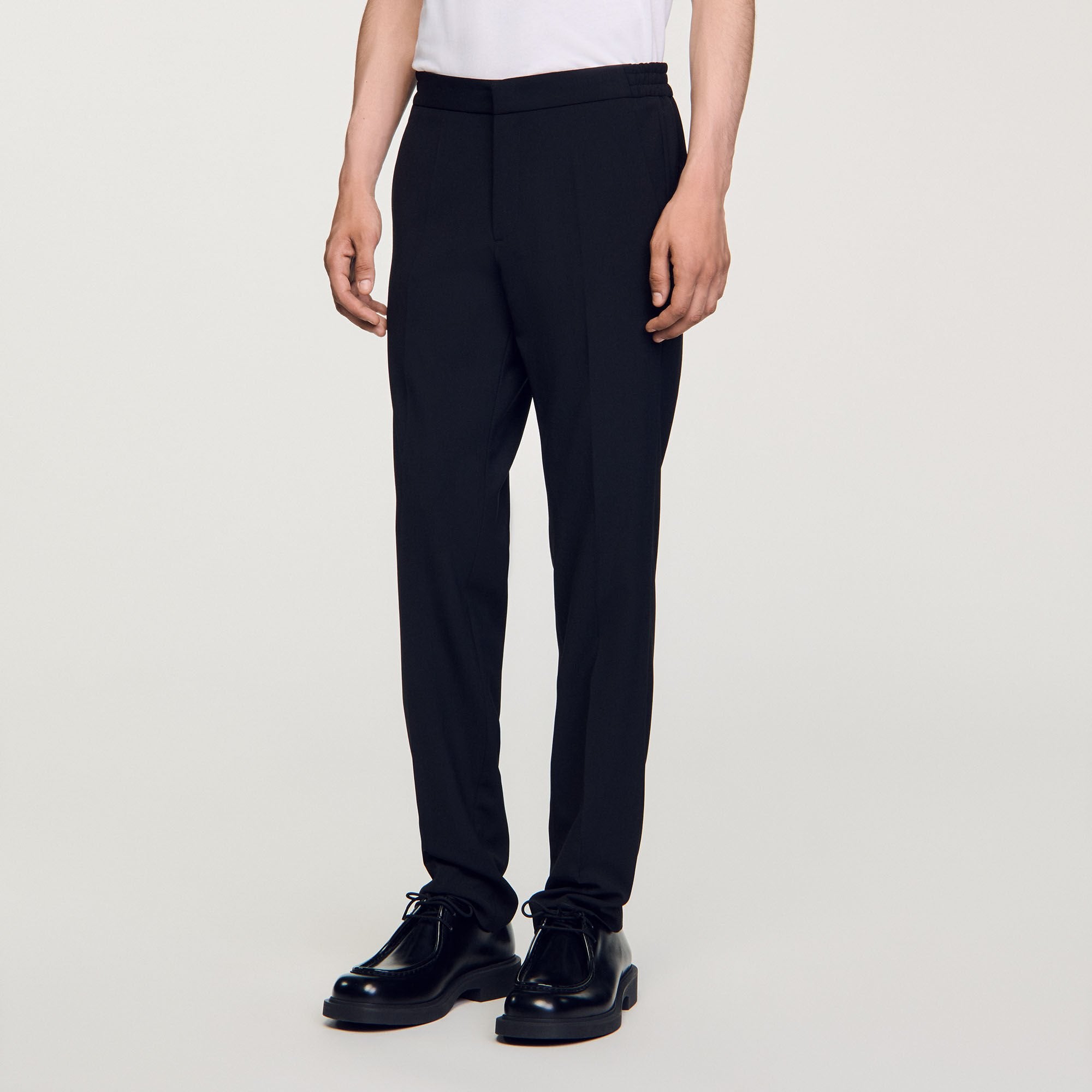 Straight-leg trousers Black Sandro Men