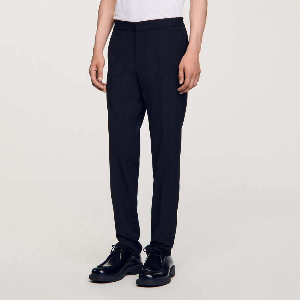 Straight-leg trousers Black Sandro Men
