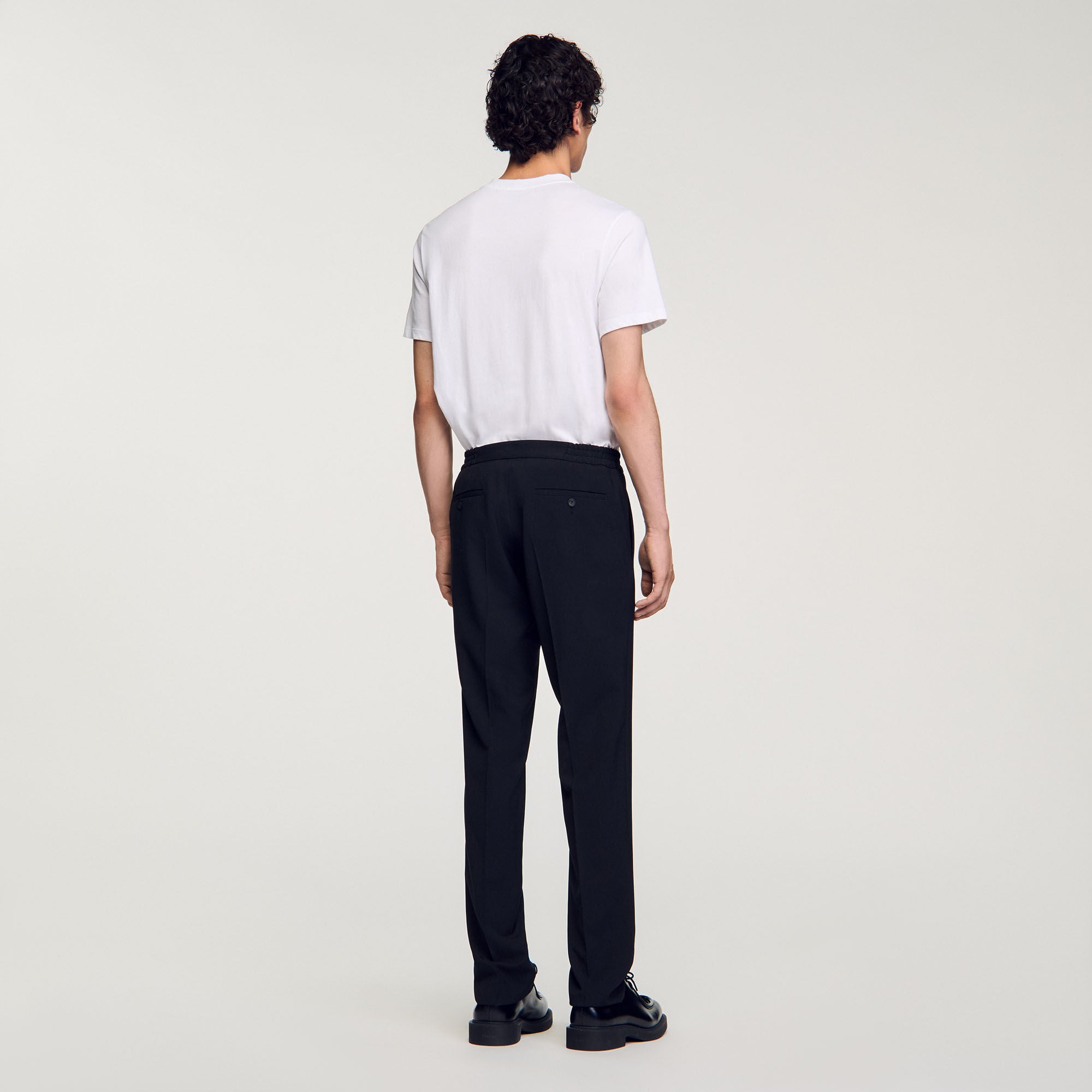 Straight-leg trousers Black Sandro Men
