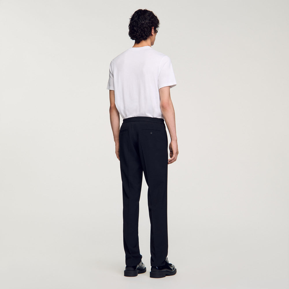 Straight-leg trousers Black Sandro Men