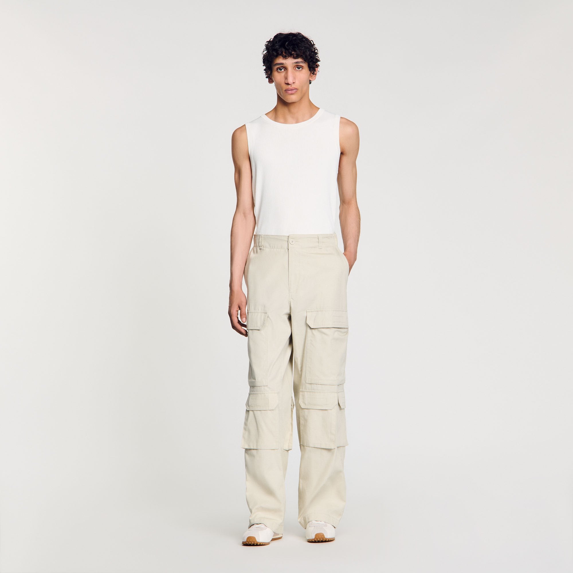 Cargo trousers Aluminum Sandro Men