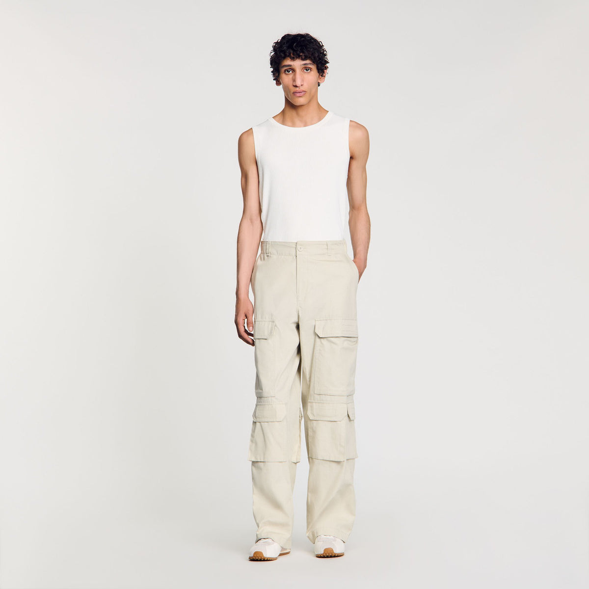 Cargo trousers Aluminum Sandro Men