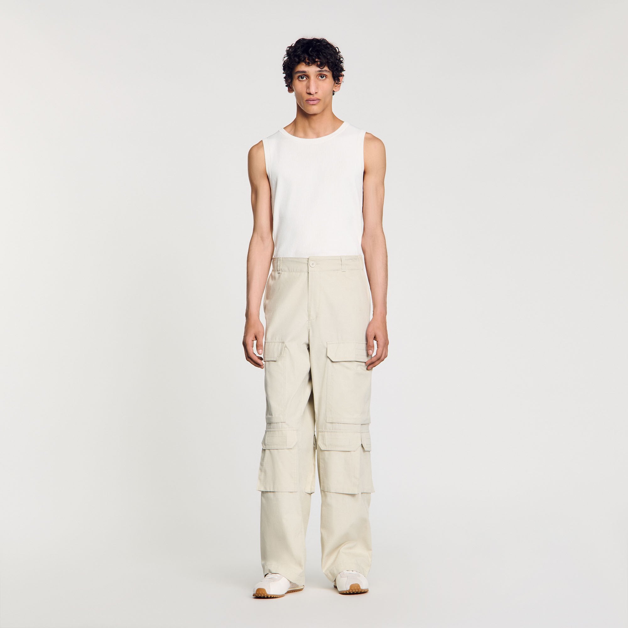 Cargo trousers Aluminum Sandro Men