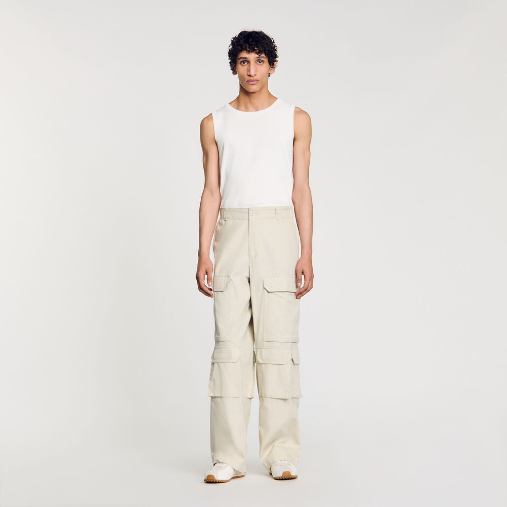 Cargo trousers Aluminum Sandro Men
