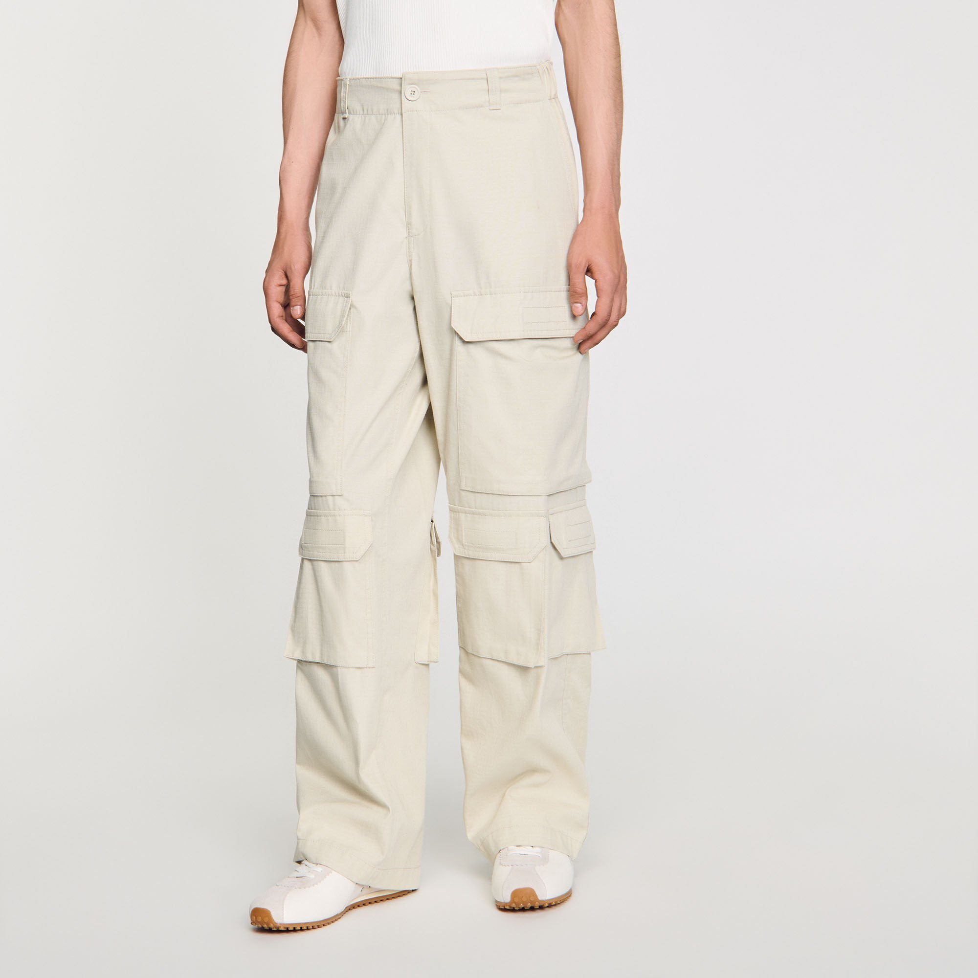 Cargo trousers Aluminum Sandro Men