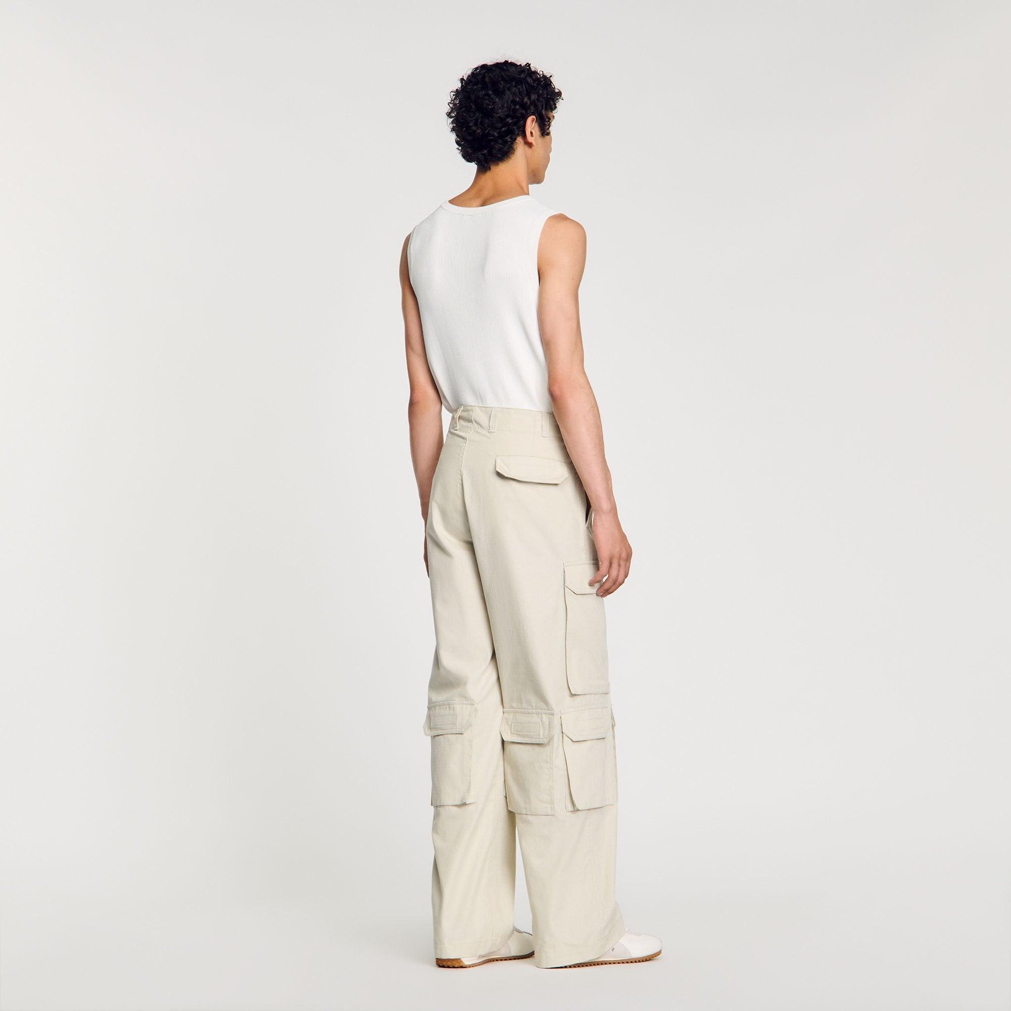 Cargo trousers Aluminum Sandro Men
