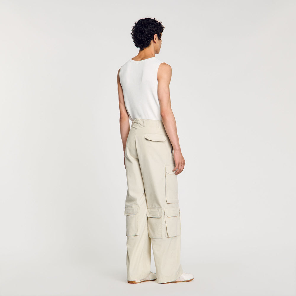 Cargo trousers Aluminum Sandro Men