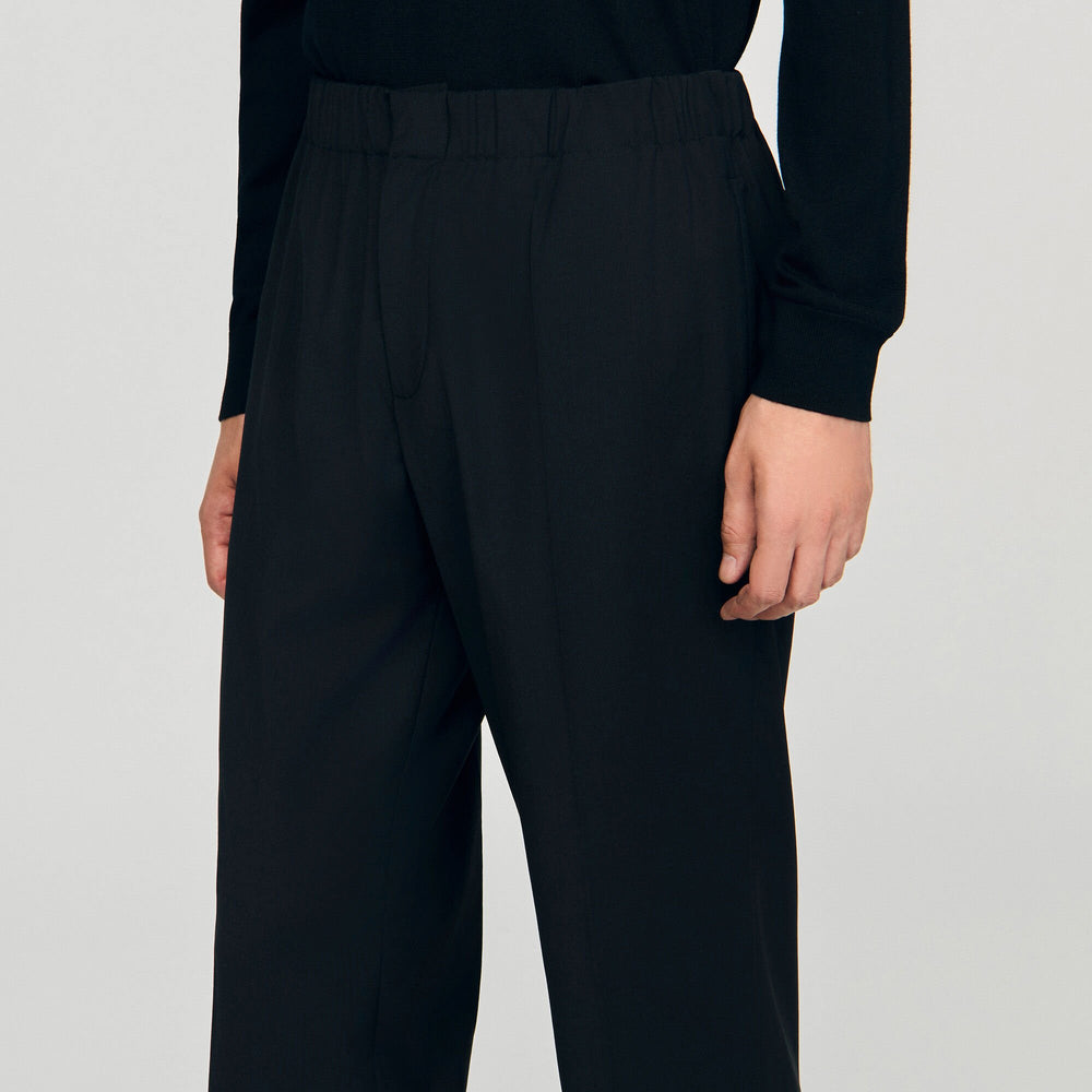Wide-leg trousers Black Sandro Men