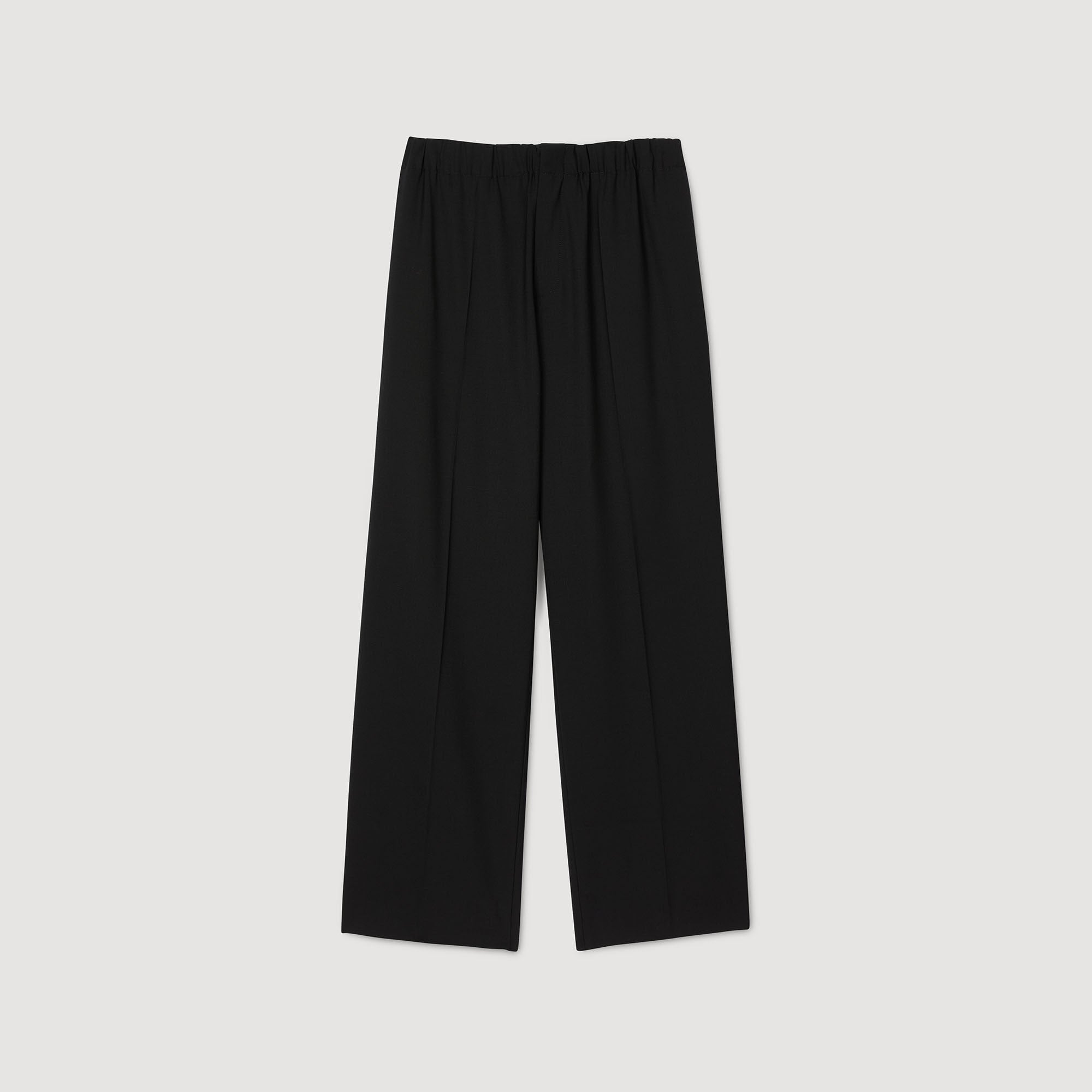Wide-leg trousers Black Sandro Men