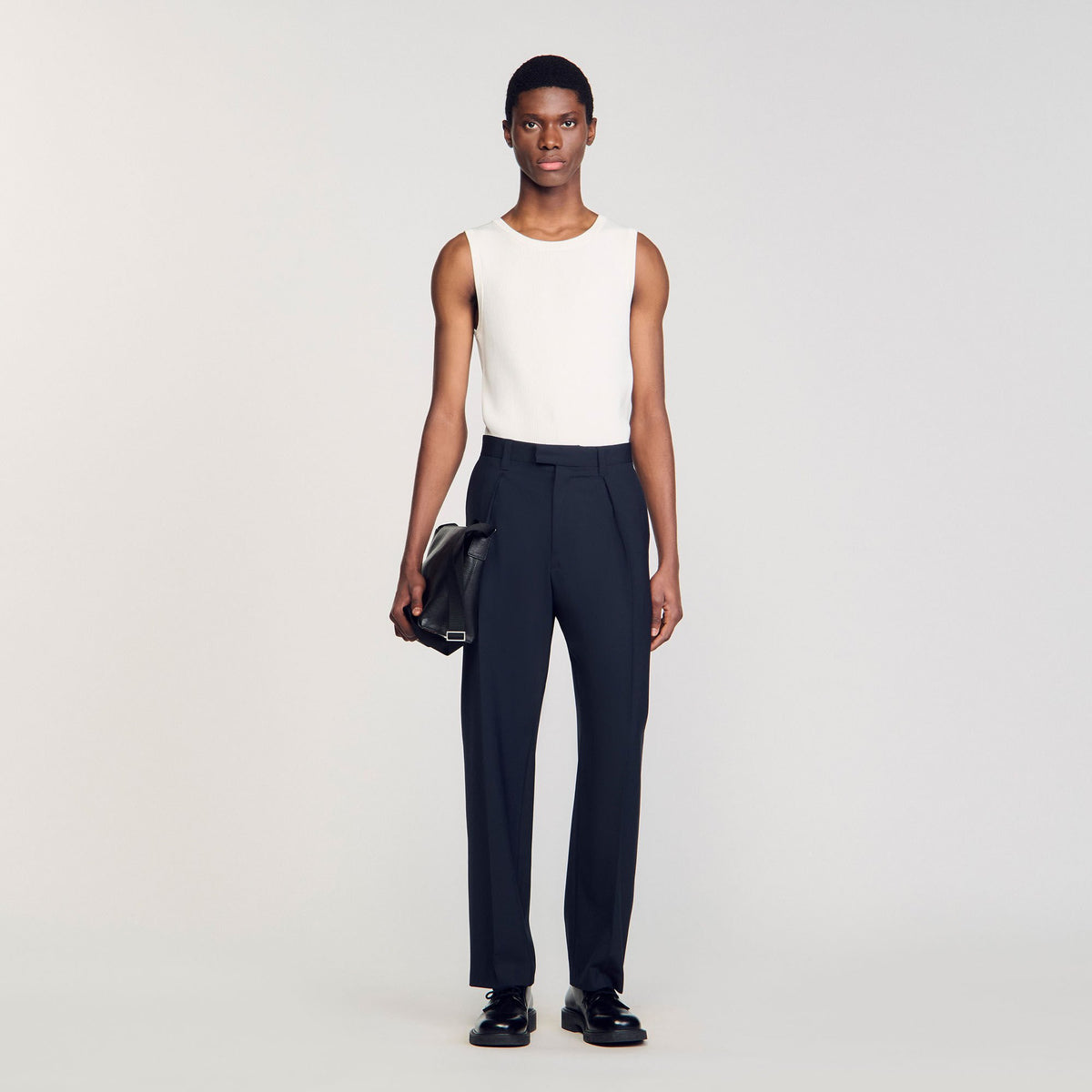 Suit trousers Navy Blue Sandro Men