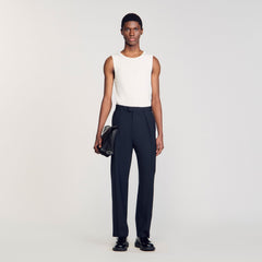 Suit trousers Navy Blue Sandro Men