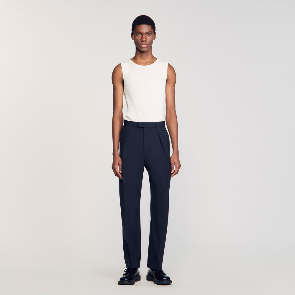 Suit trousers Navy Blue Sandro Men