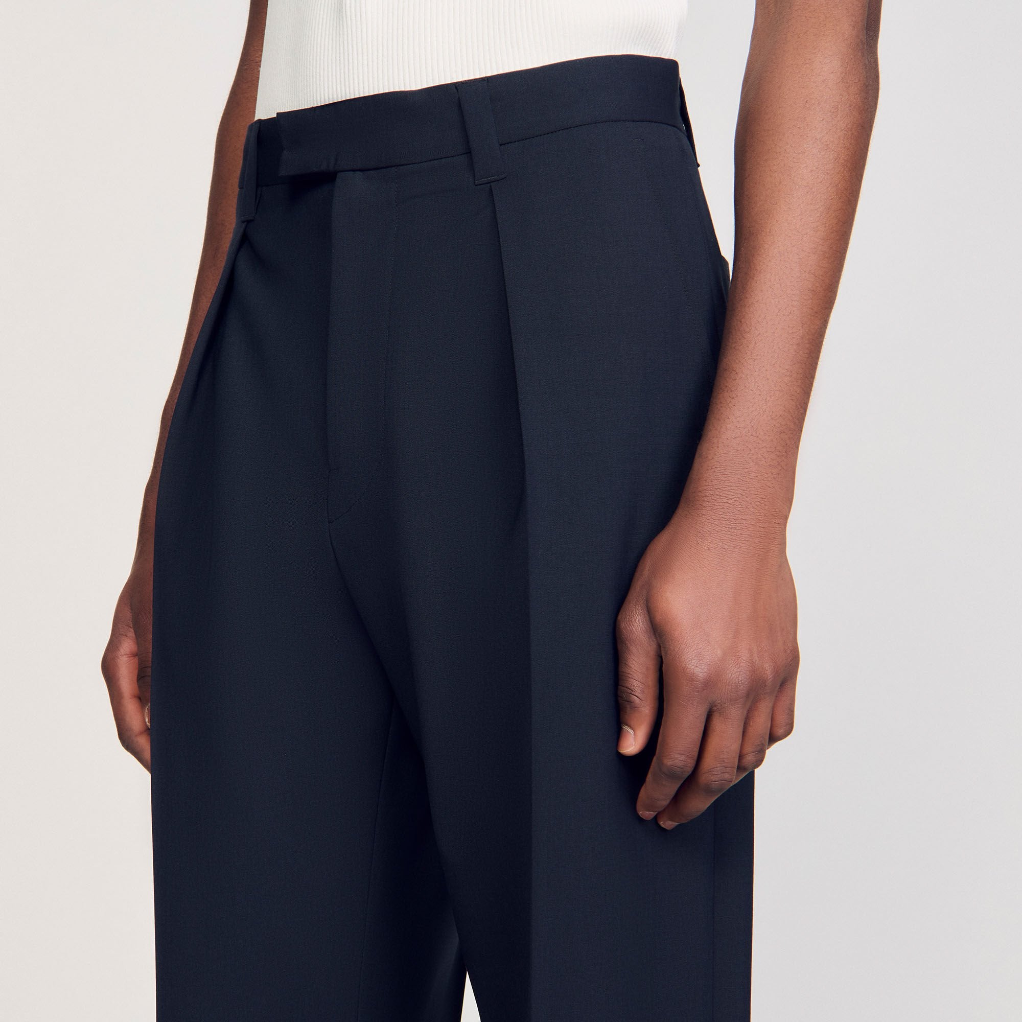Suit trousers Navy Blue Sandro Men
