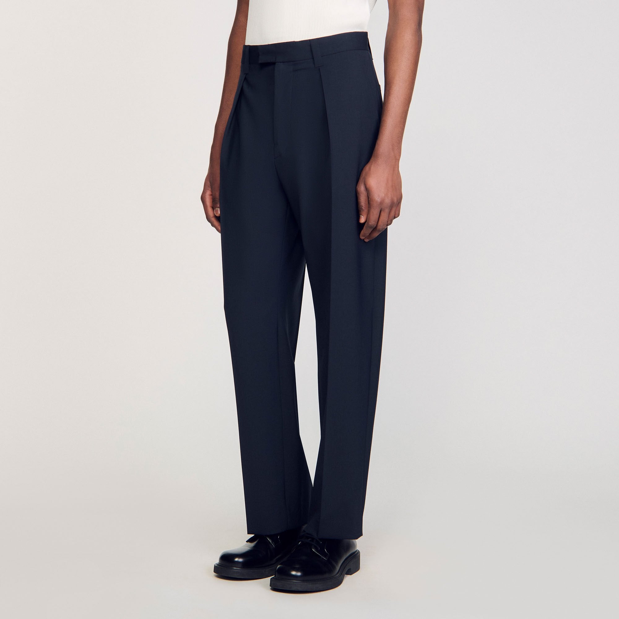 Suit trousers Navy Blue Sandro Men