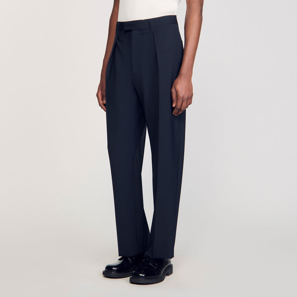 Suit trousers Navy Blue Sandro Men