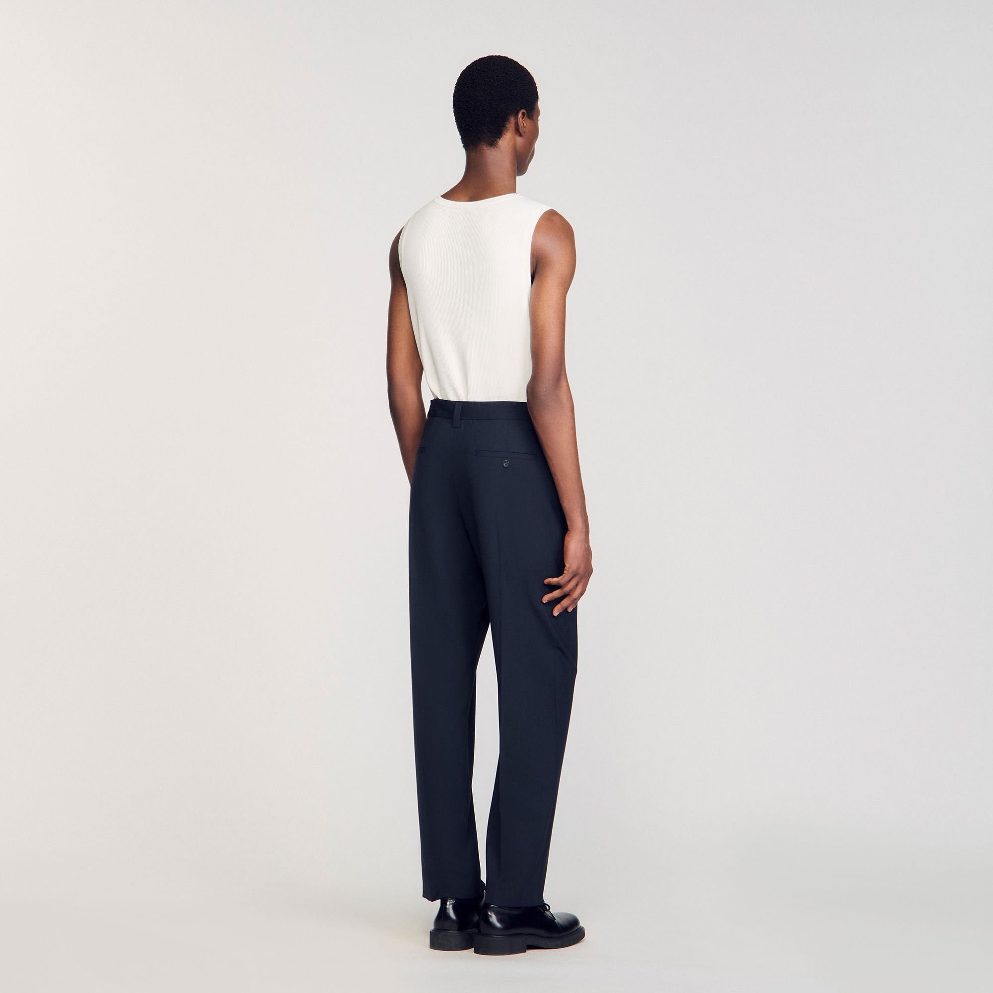 Suit trousers Navy Blue Sandro Men