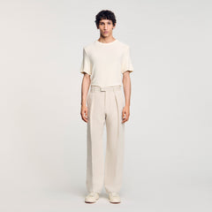 Wide-leg trousers with creases Oats Sandro Men