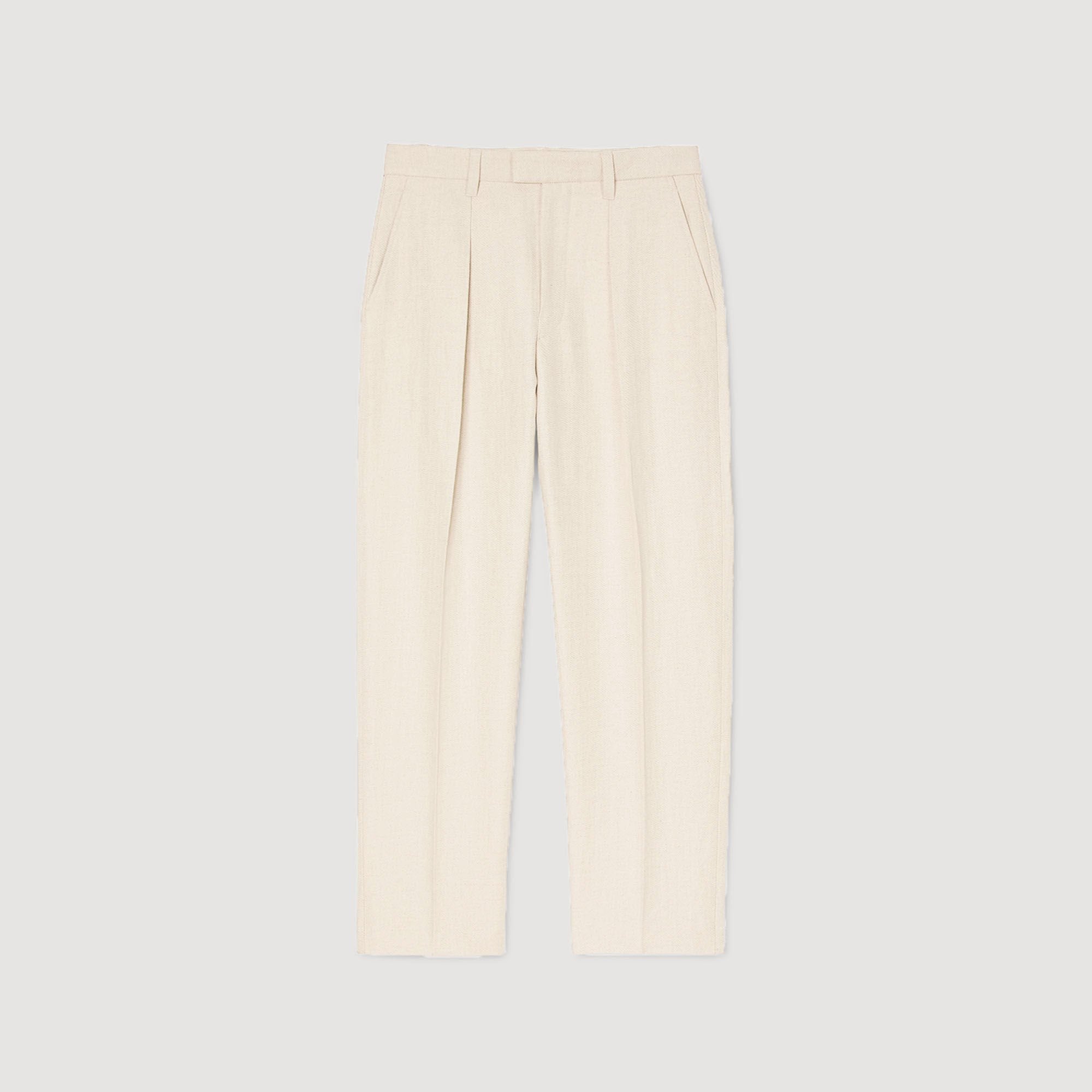 Wide-leg trousers with creases Oats Sandro Men