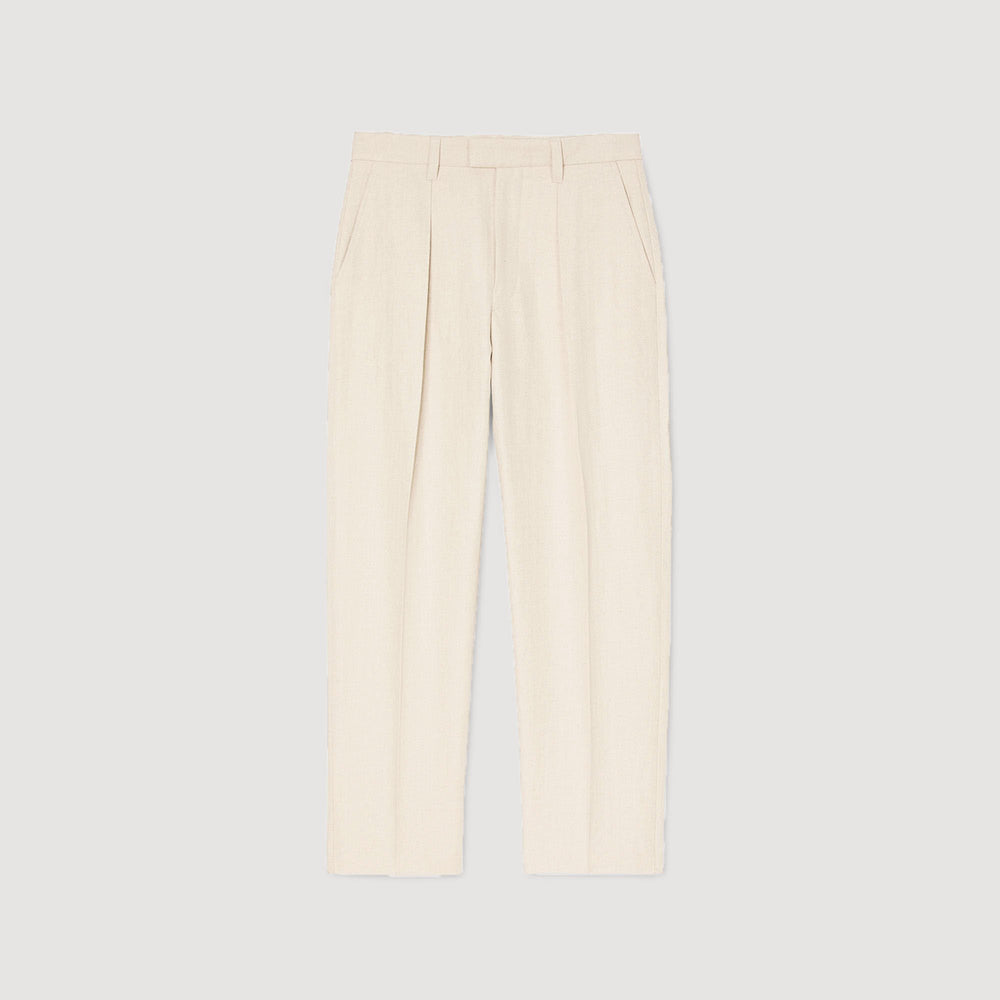 Wide-leg trousers with creases Oats Sandro Men