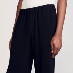 Pleated trousers Black Sandro Men