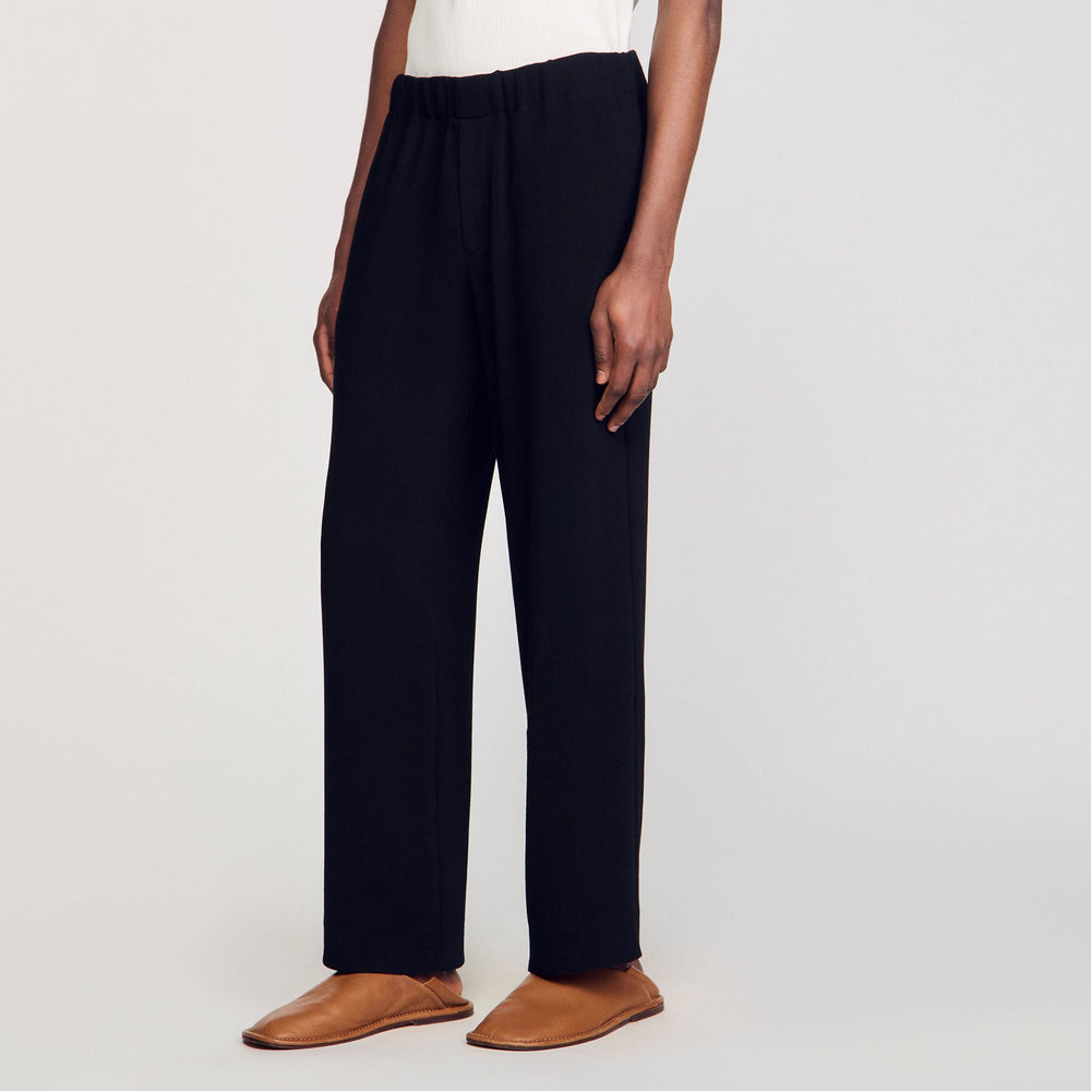 Pleated trousers Black Sandro Men