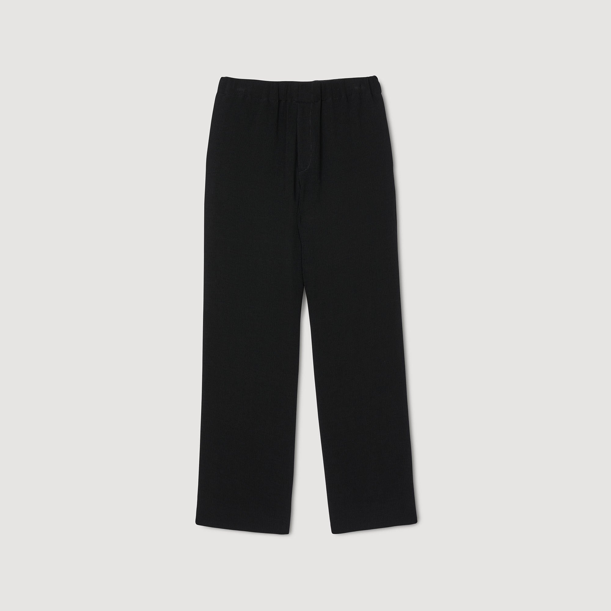 Pleated trousers Black Sandro Men