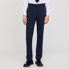 Wool suit trousers Midnight Blue Sandro Men