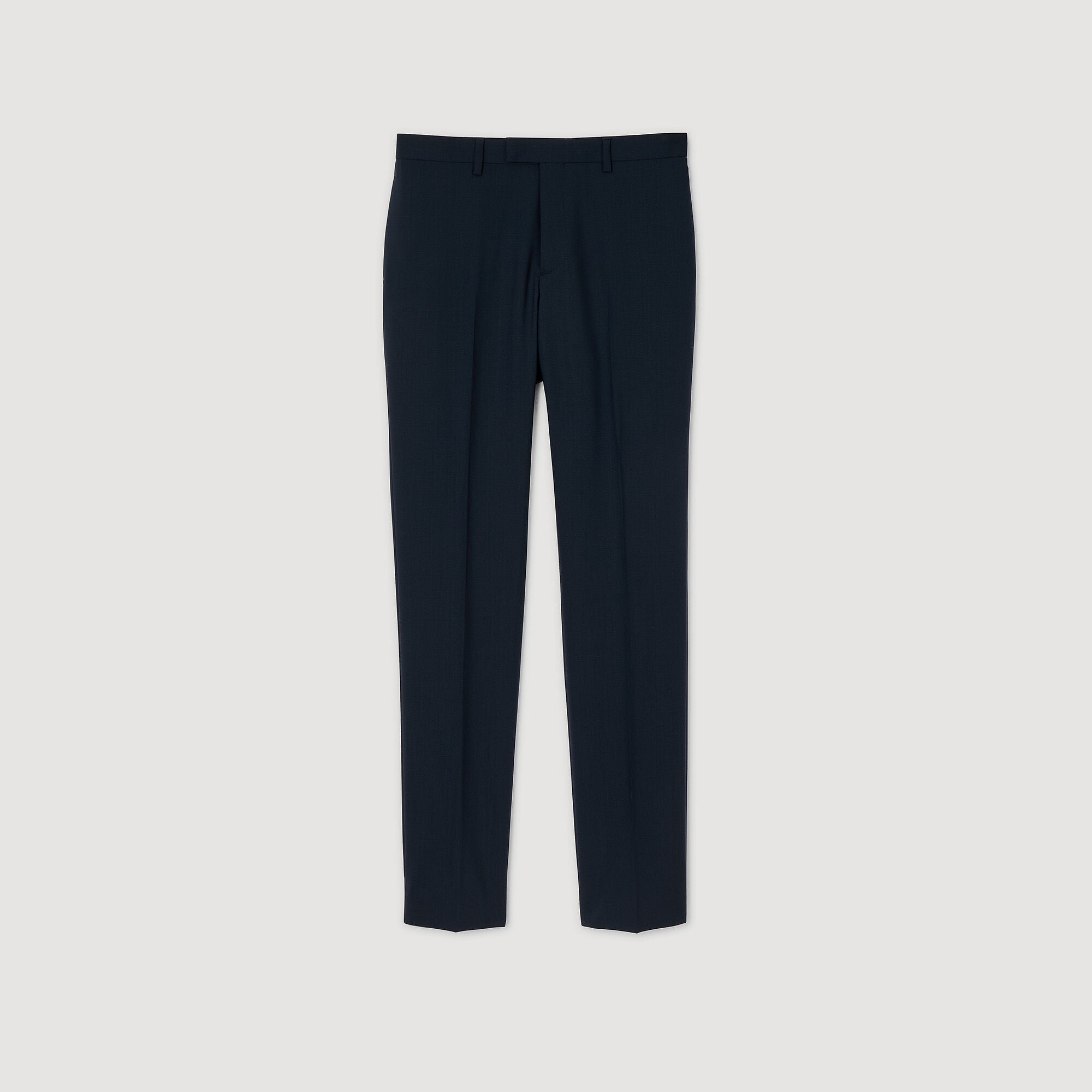 Wool suit trousers Midnight Blue Sandro Men