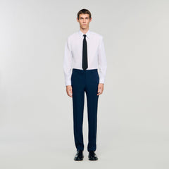 Wool suit trousers Royal Blue Sandro Men