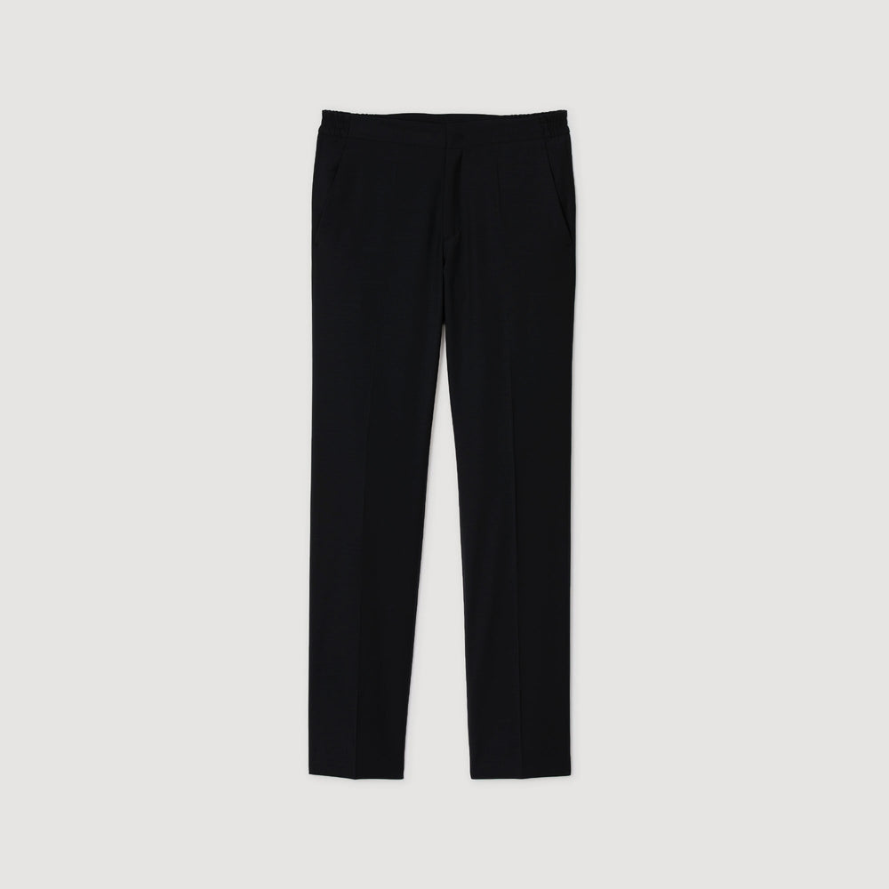 Elasticated trousers Black Sandro Men