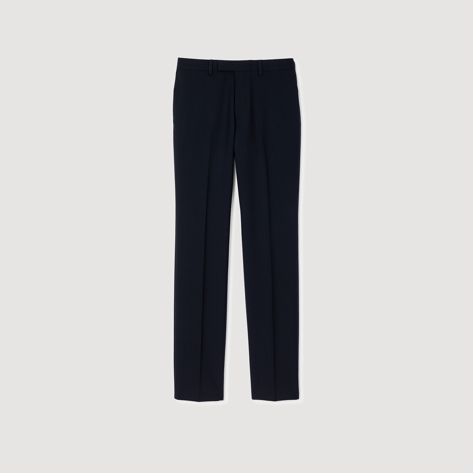 Wool suit trousers Navy Blue Sandro Men