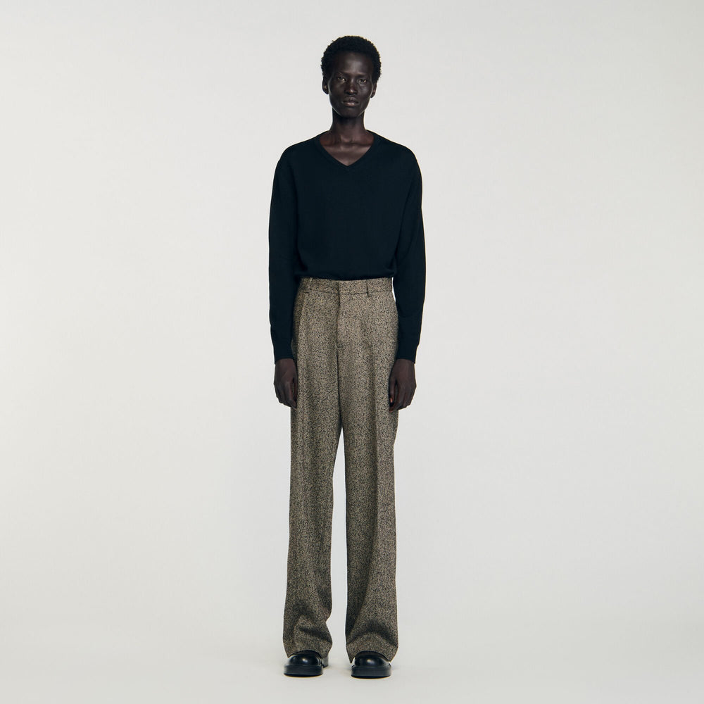 Wide-leg suit trousers String Chine Sandro Men