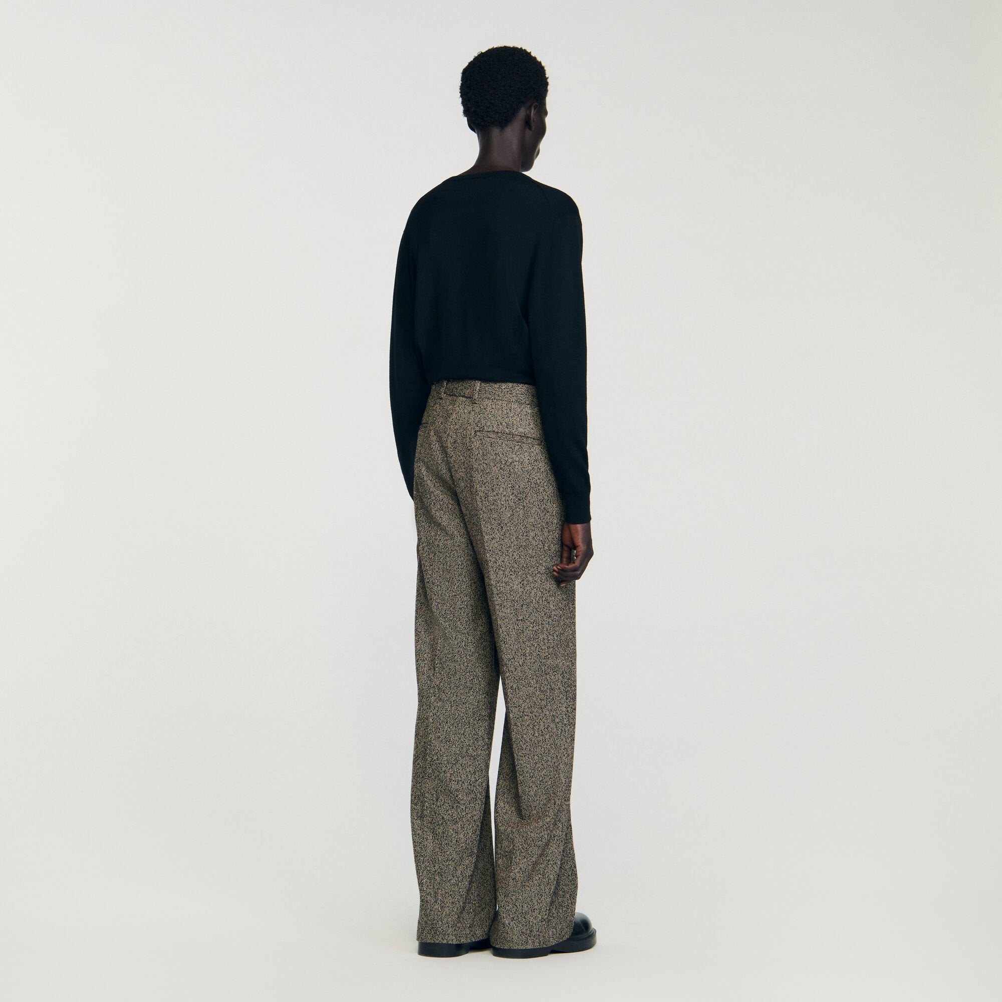 Wide-leg suit trousers String Chine Sandro Men