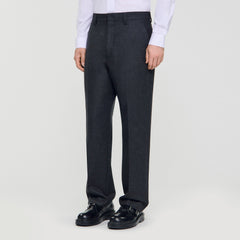 Wool suit trousers Heather Charcoal Sandro Men