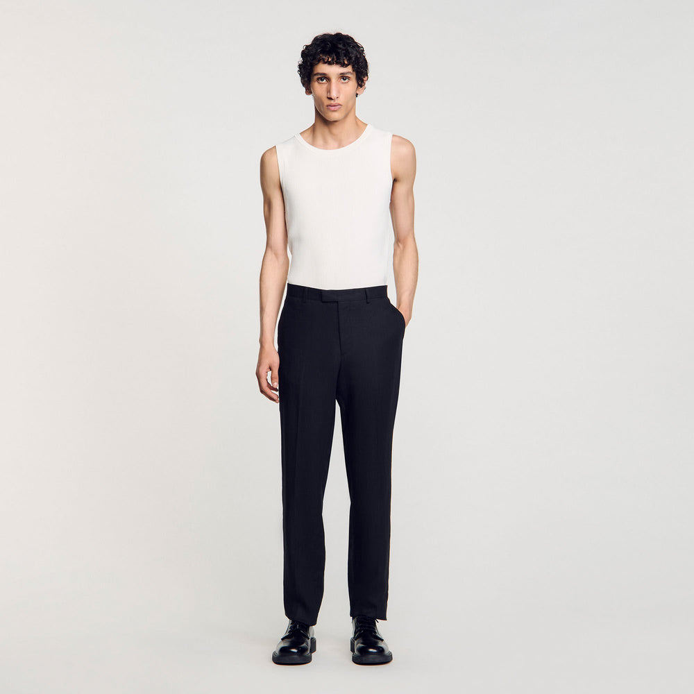 Suit trousers Black Sandro Men