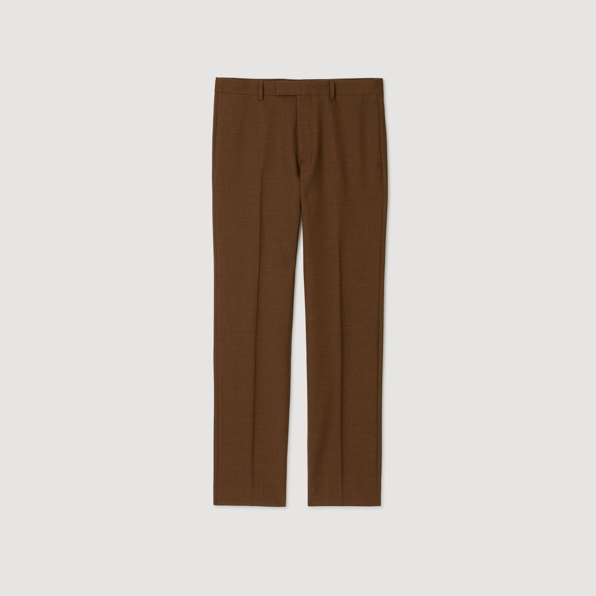 Wool trousers Tobacco Brown Sandro Men