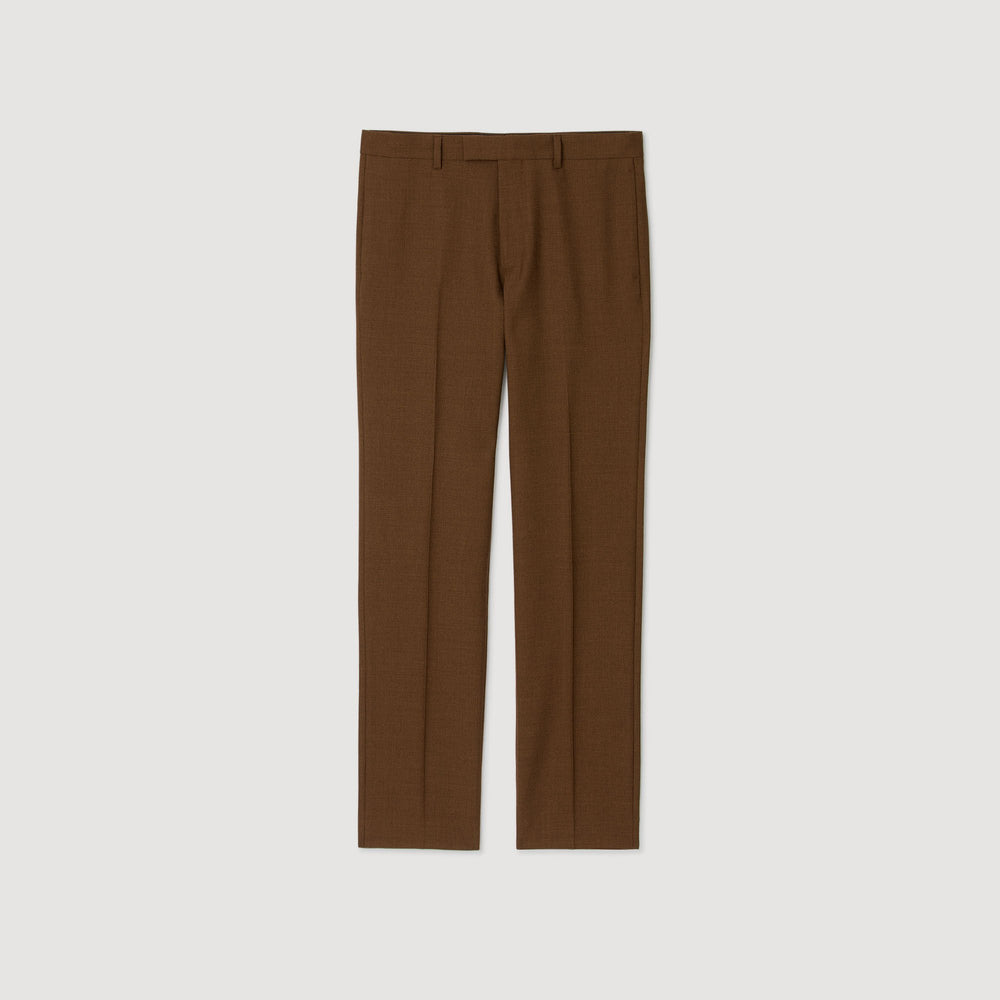 Wool trousers Tobacco Brown Sandro Men