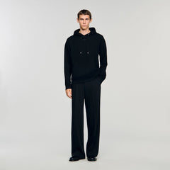 Logo hoodie Black Sandro Men