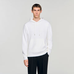 Logo hoodie Optic White Sandro Men