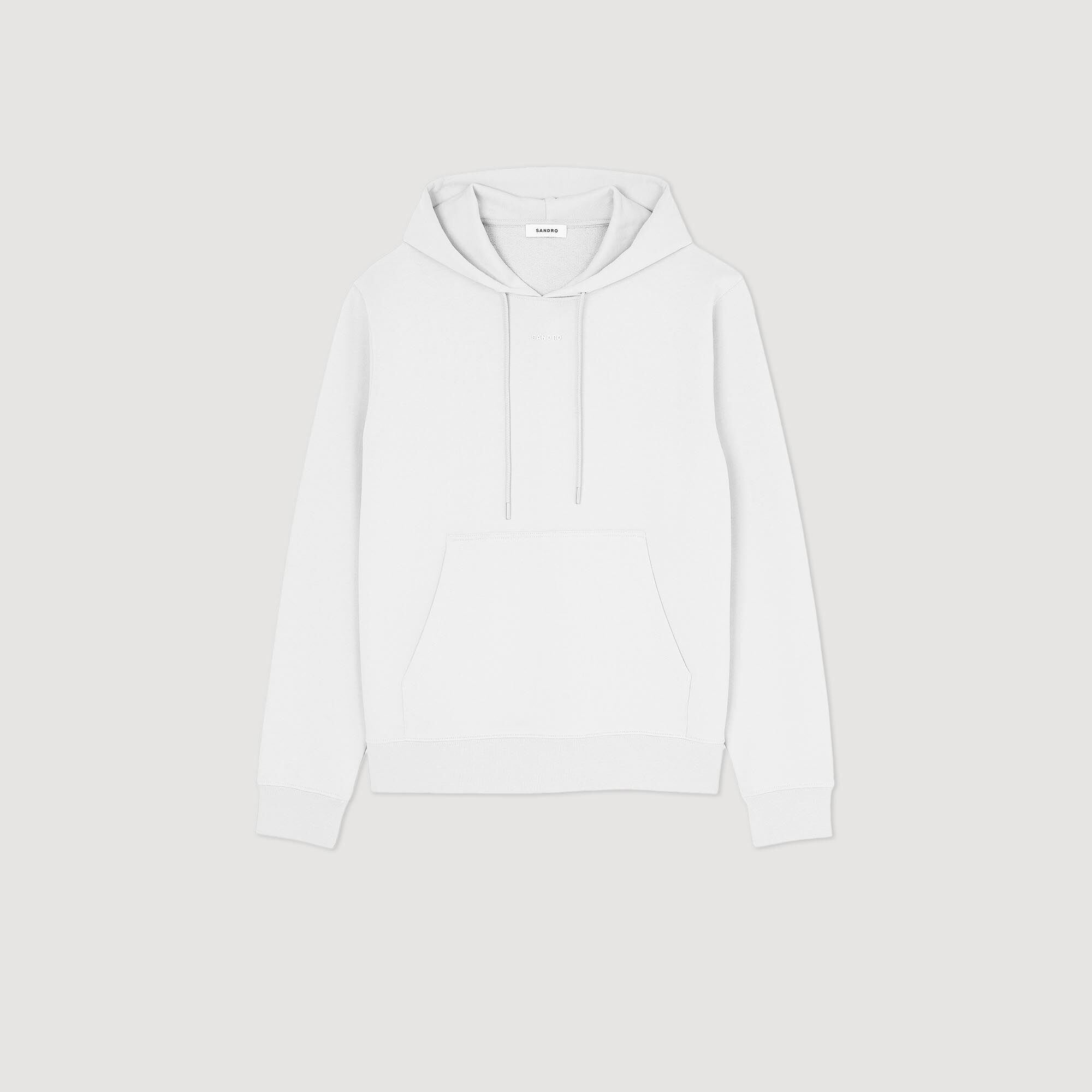 Logo hoodie Optic White Sandro Men