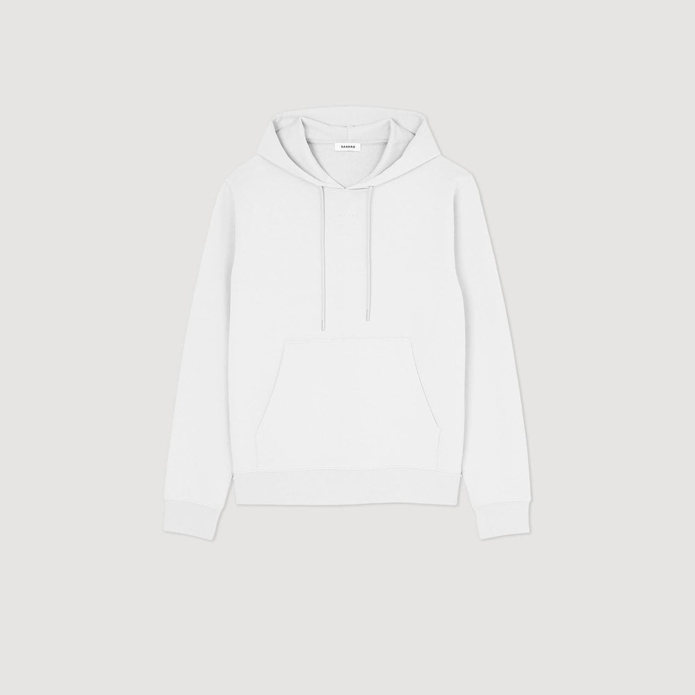Logo hoodie Optic White Sandro Men