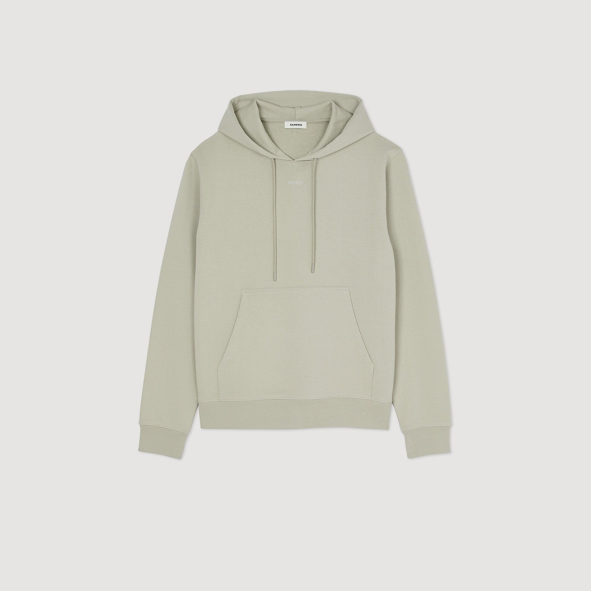 Logo hoodie Light Kaki. Sandro Men