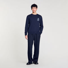 Jacket with snake detail Midnight Blue Sandro Men