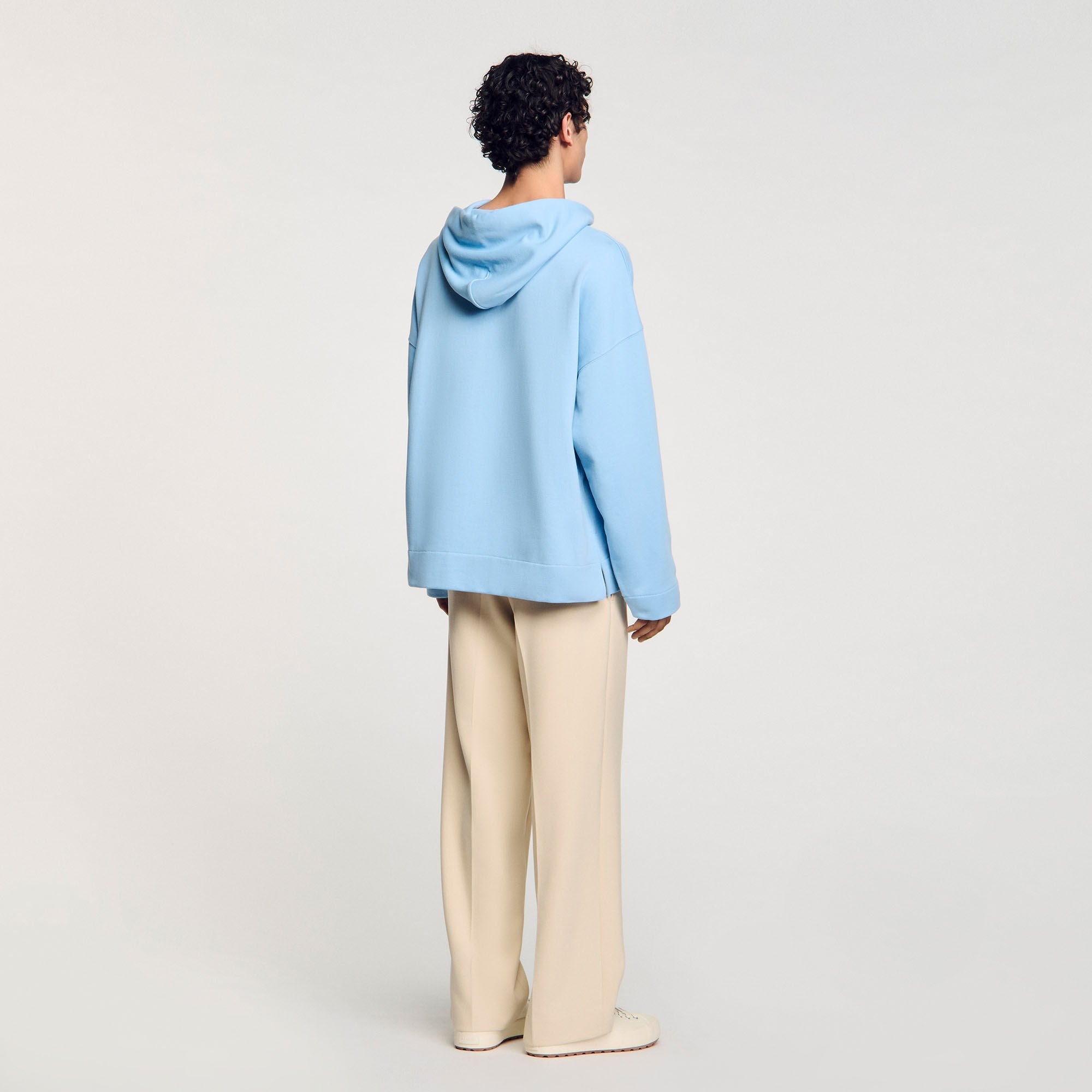 Hooded sweatshirt Blue Sky Sandro Men